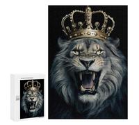 Puzzle Difficile per Adulti 300 PCS Lion Crown Puzzle per Adulti Giochi Di Rilassamento Sfida Difficile Sfidante Completare 300 PCS