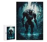 Puzzle Difficile Per Adulti 300 PCS Robot Exploring Forest Puzzle Per Adulti Giochi Divertenti Decorazione Per La Casa Sfida Educativa 300 PCS