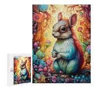 Puzzle Difficile Per Adulti 500 PCS Colorful Forest Squirrel Puzzle Per Adulti Giochi Divertenti Decorazione Per La Casa Sfida Educativa 500 PCS