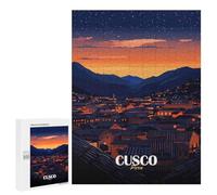 Puzzle Difficile Per Adulti 500 PCS Cusco, Peru at Nightfall Puzzle Per Adulti Gioco Rompicapo Regalo Di Compleanno Regalo Di Compleanno, Regali, 500 PCS