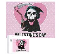 Puzzle Difficile Per Adulti 500 PCS Grim Reaper Valentines Day Puzzle Per Adulti Giochi Divertenti Decorazione Per La Casa Sfida Educativa 500 PCS
