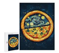 Puzzle Difficile Per Adulti 500 PCS Pizza Starry Night Art Puzzle Per Adulti Gioco Rompicapo Regalo Di Compleanno Regalo Di Compleanno, Regali, 500 PCS