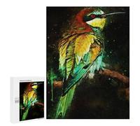 Puzzle Difficile Per Adulti 500 PCS Splatter Birds Watercolor Puzzle Per Adulti Giochi Divertenti Decorazione Per La Casa Sfida Educativa 500 PCS