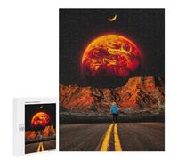 Puzzle difficile per adulti, 500 pezzi, Moonlit Desert Journey, giocattolo da parete, regalo di compleanno, 500 pezzi
