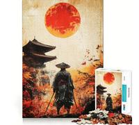 Puzzle difficile per adulti con grafica graffiti raffigurante un guerriero samurai, 1000 pezzi, stimolante per la memoria, silenzioso, con taglio liscio, classico, regalo (38x52cm)