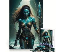 Puzzle difficile per adulti con la Dea della Lancia di Atlantide, 1000 pezzi, sfida intelligente, svago, evasione, lucchetto fine, regalo premuroso (38x26cm)