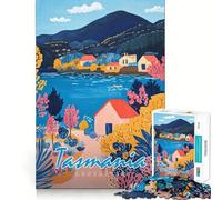 Puzzle difficile per adulti con paesaggio della Tasmania, 1000 pezzi, ideale per rafforzare la memoria, alleviare lo stress e creare un'opera d'arte di alta qualità 38x52cm