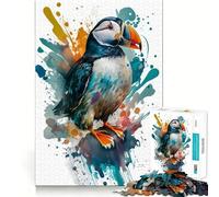 Puzzle difficile per adulti con pulcinella di mare e amazzonia, 1000 pezzi, gioco intelligente da fare a casa, divertente da assemblare, regalo festivo (50x75cm)