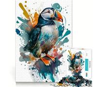 Puzzle difficile per adulti con pulcinella di mare e amazzonia, 1000 pezzi, stimola la memoria, gioco rilassante, taglio di alta qualità, regalo perfetto (38x52cm)