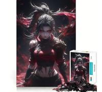 Puzzle difficile per adulti con ragazza sexy e dark appassionata di videogiochi, 1000 pezzi, richiamo, miglioramento, delicato, relax, taglio nitido, 38x26cm