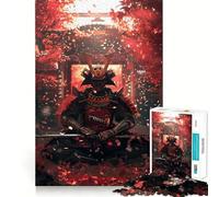 Puzzle difficile per adulti con Samurai, Geisha e Ninja, 1000 pezzi, stimola la memoria, favorisce la calma, taglio liscio, classico regalo (38x26cm)