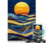 Puzzle difficile per adulti con tema cielo notturno, dune e atmosfera desertica, 1000 pezzi, gioco di logica, momento di pace, taglio liscio, regalo di alta qualità (38x52cm)