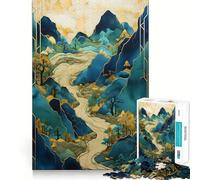 Puzzle difficile per adulti con tema natura, foresta e fiume, 1000 pezzi Un gioco di logica, rilassante e divertente, con dettagli precisi e opere d'arte (38x26cm)