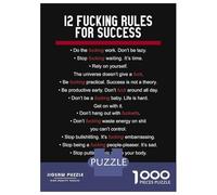 Puzzle Difficile Per Adulti Da 1000 Pezzi 12 Rules For Success Puzzle Per Adulti Giochi Rilassanti Migliora La Memoria Sfida Educativa 52x38cm/1000pcs