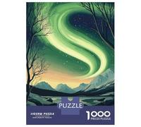 Puzzle Difficile Per Adulti Da 1000 Pezzi Abisko National Park Aurora Borealis Puzzle Antistress, Divertente E Umoristico, Sfida Educativa 52x38cm/1000pcs