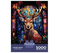Puzzle Difficile Per Adulti Da 1000 Pezzi Abstract Deer Puzzle Per Adulti Gioco Pratico Decorazione Per La Casa Sfida Educativa 38x26cm/1000pcs