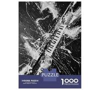 Puzzle Difficile Per Adulti Da 1000 Pezzi Abstract Musical Instrument Black And White Art Puzzle Per Adulti Gioco Pratico Decorazione Per La Casa Sfida Educativa 70x50cm/1000pcs