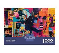 Puzzle Difficile Per Adulti Da 1000 Pezzi Abstract Pop Art Collage Puzzle Per Adulti Giocattolo Decorazione Da Parete Antistress Regalo Di Compleanno, Regali, 52x38cm/1000pcs