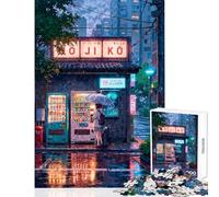 Puzzle difficile per adulti da 1000 pezzi ambientato in una piovosa mattina autunnale ideale per rilassarsi Perfetto come decorazione per la casa oggetto da collezione per artisti (50x75cm)