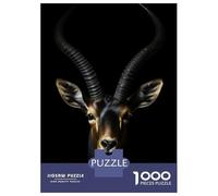 Puzzle Difficile Per Adulti Da 1000 Pezzi Antelope Gold Dark Puzzle Per Adulti Giochi Rilassanti Migliora La Memoria Sfida Educativa 38x26cm/1000pcs