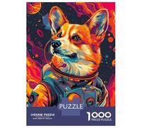 Puzzle Difficile Per Adulti Da 1000 Pezzi Astronaut Space Corgi Puzzle Per Adolescenti Giochi Divertenti Regali Per Donne Sfida Da Completare 52x38cm/1000pcs