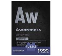 Puzzle Difficile Per Adulti Da 1000 Pezzi Awareness Element - Conscious Mindset Manifestation Puzzle Per Adulti Giochi Rilassanti Migliora La Memoria Sfida Educativa 70x50cm/1000pcs