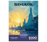 Puzzle Difficile Per Adulti Da 1000 Pezzi Bangkok Thailand Travel Puzzle Per Adulti Gioco Pratico Difficile Regalo Di Compleanno, Regali, 38x26cm/1000pcs