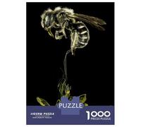 Puzzle Difficile Per Adulti Da 1000 Pezzi Bee with Yellow Splash Puzzle Per Adulti Giochi Rilassanti Migliora La Memoria Sfida Educativa 38x26cm/1000pcs