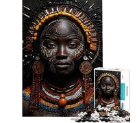 Puzzle difficile per adulti da 1000 pezzi bellezza africana gioco rilassante per adulti migliora la memoria stimolante da completare (dimensioni 38x26cm)