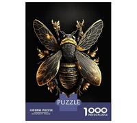 Puzzle Difficile Per Adulti Da 1000 Pezzi Black And Gold Bee Puzzle Giocattolo Decorazione Da Parete Analisi E Logica Regali Per Amici E Familiari 52x38cm/1000pcs