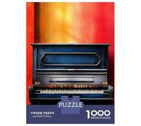 Puzzle Difficile Per Adulti Da 1000 Pezzi Blue Piano Against Red Wall Puzzle Antistress Giocattoli Analisi E Logica Regalo Di Compleanno, Regali, 38x26cm/1000pcs