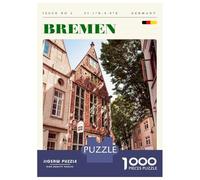 Puzzle Difficile Per Adulti Da 1000 Pezzi Bremen Germany Travel Art Puzzle Per Adolescenti Gioco Per Famiglie Vacanza A Casa Passatempo Impegnativo Da Completare 38x26cm/1000pcs