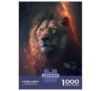 Puzzle Difficile Per Adulti Da 1000 Pezzi Burning Fantasy Lion Puzzle Giocattolo Decorazione Da Parete Analisi E Logica Regali Per Amici E Familiari 38x26cm/1000pcs