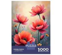 Puzzle Difficile Per Adulti Da 1000 Pezzi Colorful Array of Blooming Pink Flowers Puzzle Per Adulti Giochi Rilassanti Migliora La Memoria Sfida Educativa 38x26cm/1000pcs