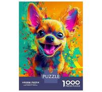 Puzzle Difficile Per Adulti Da 1000 Pezzi Colorful Chihuahua Portrait Puzzle Antistress Giocattoli Analisi E Logica Regalo Di Compleanno, Regali, 70x50cm/1000pcs