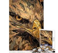 Puzzle difficile per adulti da 1000 pezzi con aquila reale ideale per rilassarsi imparare giocare divertirsi a casa (38x26cm)