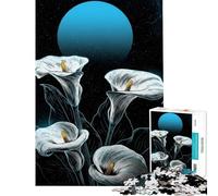 Puzzle difficile per adulti da 1000 pezzi con calle sotto una luna blu Un gioco fai-da-te divertente e spiritoso un'ottima idea regalo per gli appassionati di videogiochi (dimensioni 38x26cm)