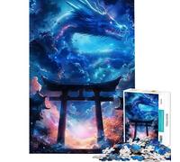 Puzzle difficile per adulti da 1000 pezzi con drago e portale Torii mitico Aiuta a stimolare la mente e a creare un'atmosfera divertente per tutta la famiglia Giocattolo educativo per ragazzi