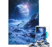 Puzzle difficile per adulti da 1000 pezzi con esopianeti di ghiaccio giocattolo educativo per l'apprendimento e il relax regalo educativo per compleanni (dimensioni 38x26cm)