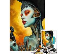 Puzzle difficile per adulti da 1000 pezzi con figura femminile surreale︰ L'Oracolo del Fuoco e della Carne Puzzle per adulti Gioco per famiglie Ma divertente e spiritoso Regalo per amici e parenti