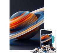 Puzzle difficile per adulti da 1000 pezzi con il pianeta Saturno colorato perfetto per compleanni e Natale Decorazione ideale Gioco educativo adatto a partire dai 14 anni (38x26cm)