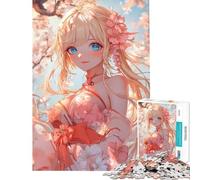 Puzzle difficile per adulti da 1000 pezzi con la bellezza dei fiori di ciliegio Puzzle antistress per adulti decorazione per la casa impegnativo da completare (dimensioni 38x26cm)