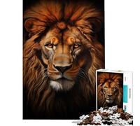 Puzzle difficile per adulti da 1000 pezzi con leone dorato Aiuta a stimolare la mente e a far lavorare il cervello Divertente giocattolo educativo per tutta la famiglia adatto a partire dai 14 anni