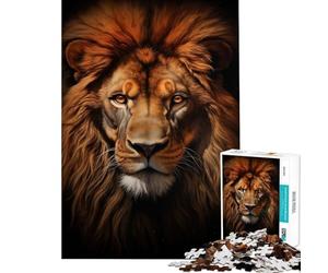 Puzzle difficile per adulti da 1000 pezzi con leone dorato Aiuta a stimolare la mente e a far lavorare il cervello Divertente giocattolo educativo per tutta la famiglia adatto a partire dai 14 anni