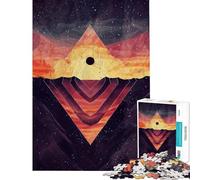 Puzzle difficile per adulti da 1000 pezzi con piramide celeste antistress decorazione per la casa impegnativo da completare (dimensioni 38x26cm)