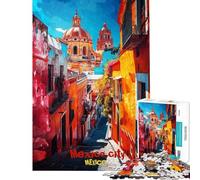 Puzzle difficile per adulti da 1000 pezzi con poster artistico di Città del Messico Puzzle per adulti giochi rilassanti ideale per le vacanze a casa per passare il tempo regalo di compleanno regalo