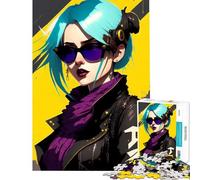 Puzzle difficile per adulti da 1000 pezzi con ragazza anime impegnativo e stimolante perfetto per passare il tempo durante le vacanze o come gioco di puzzle impossibile per maggiori di 14 anni 38x52cm