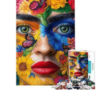 Puzzle difficile per adulti da 1000 pezzi con soggetto floreale e viso ideale per adolescenti perfetto per passare il tempo in casa durante le vacanze un gioco stimolante e un'ottima idea regalo