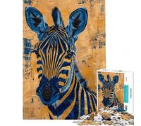 Puzzle difficile per adulti da 1000 pezzi con strisce dorate ideale per rilassarsi passare il tempo durante le vacanze o come regalo di compleanno (dimensioni 38x26cm)