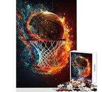 Puzzle difficile per adulti da 1000 pezzi con tema basket puzzle colorato 1000 giochi rilassanti ottimo regalo per i momenti di svago a casa (38x26cm)